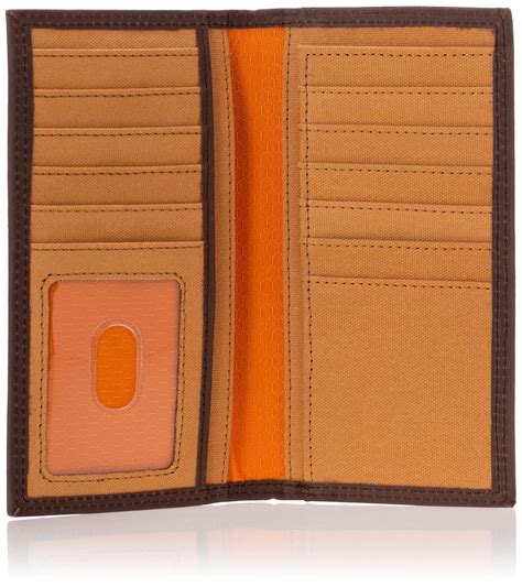 Timberland PRO Men's Leather Long Bifold Rodeo Wallet with RFID